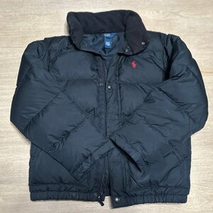 Polo by Ralph Lauren Black Down Puffer Jacket for Kids